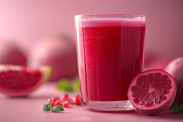 Fresh fruit and veggie juice

